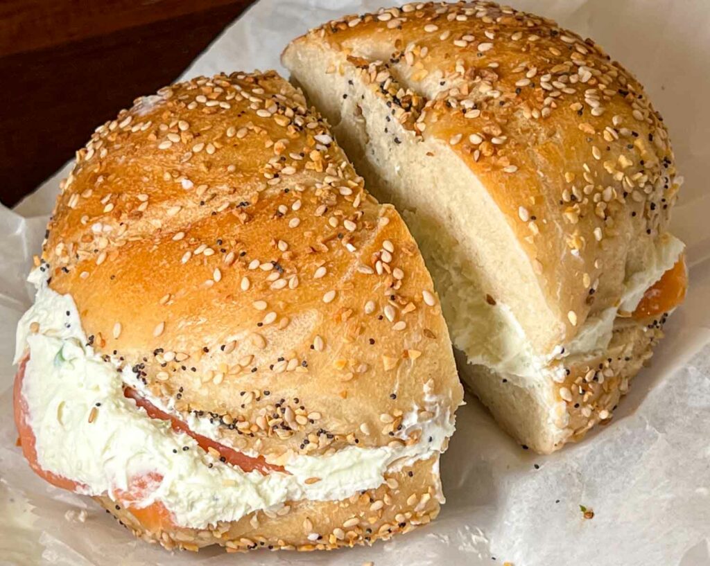 Bagel and Lox at Tompkins Square Bagels in New York City