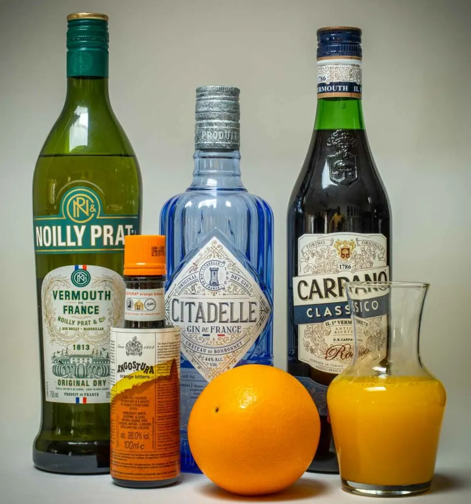 Bronx Cocktail Ingredients