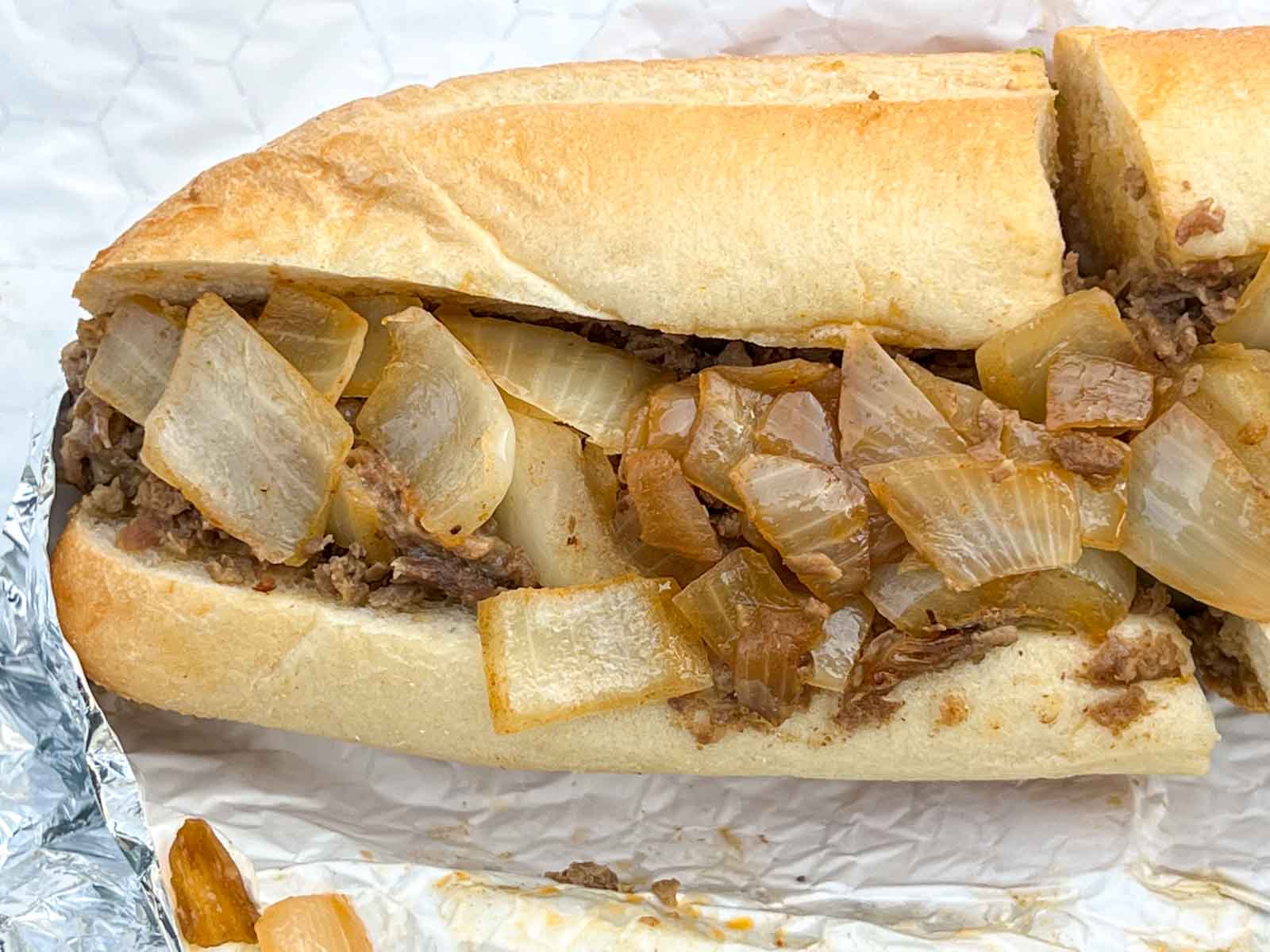 Cheesesteak at Dalessandros Steaks in Philadelphia