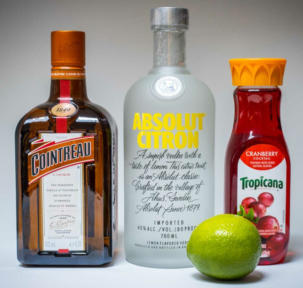 Cosmopolitan Cocktail Ingredients