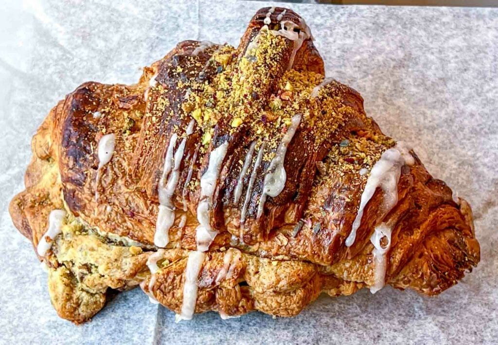 Pistachio Rose Croissant at Partybus Bakeshop in New York City