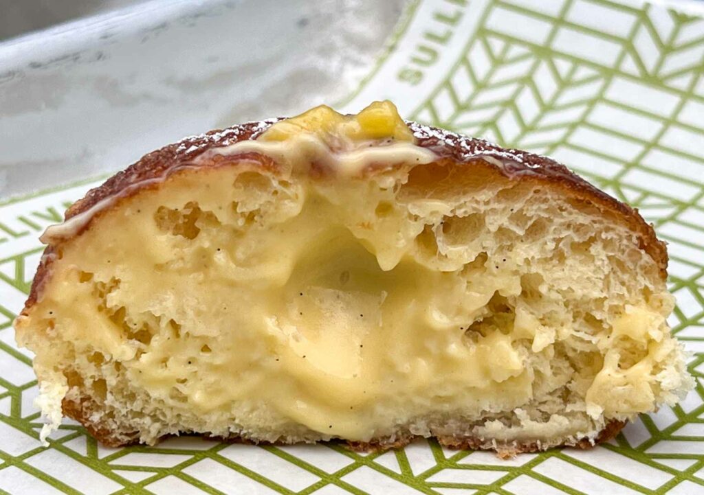 Sliced Cream Bomboloni at Sullivan St Bakery in New York City
