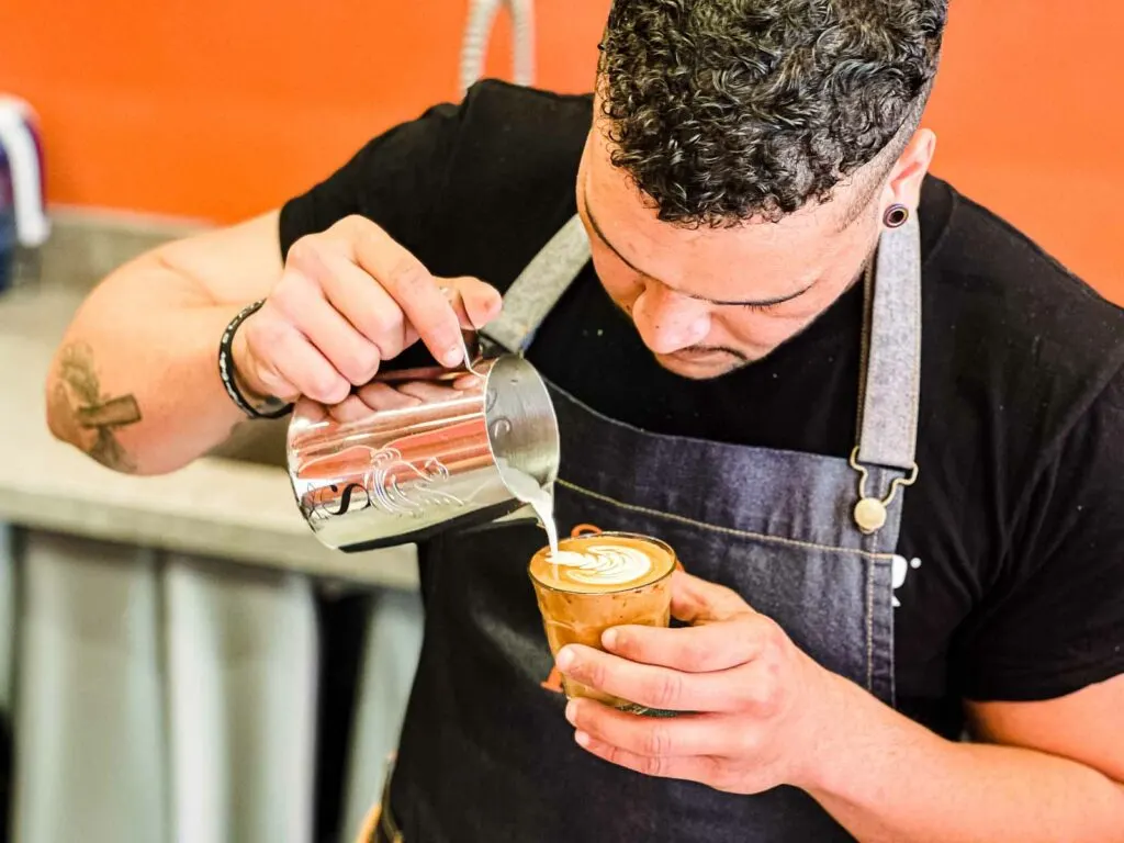 Barista at SoLo Brewing in Lisbon