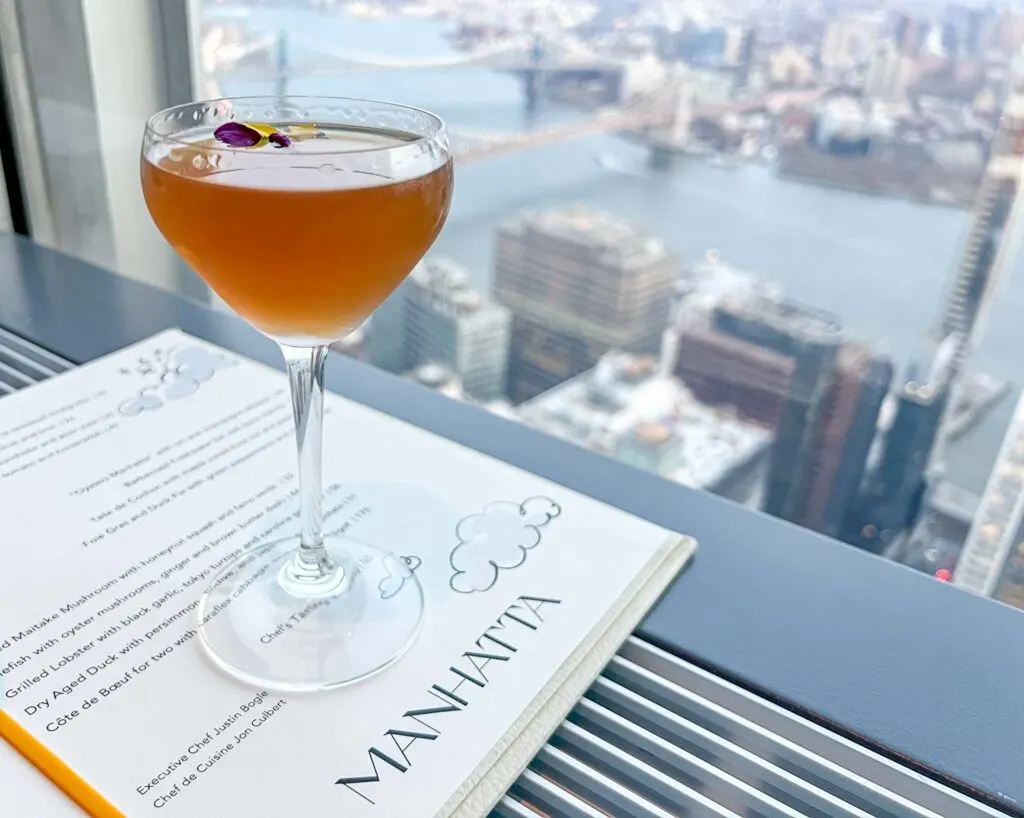 Brooklyn Cocktail at Manhatta in NYC