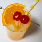 Fuzzy Navel from Above with Straw