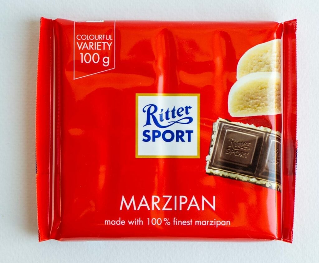 Ritter Marzipan Bar in Wrapper