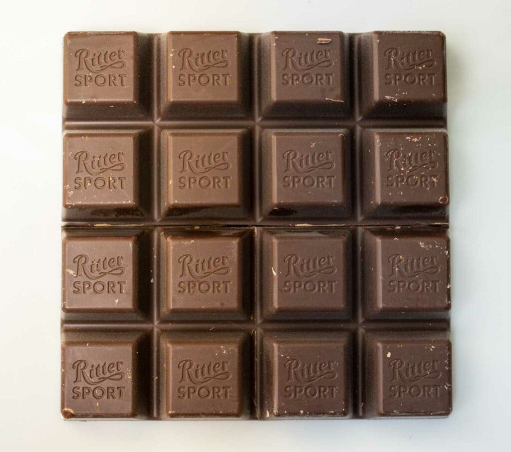 Unwrapped Ritter Dark Chocolate Bar(1)
