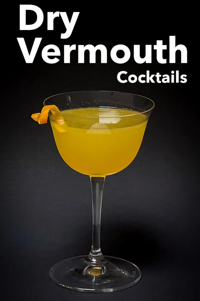 Pinterest image: photo of Old Pal Cocktail with caption reading "Dry Vermouth Cocktails"