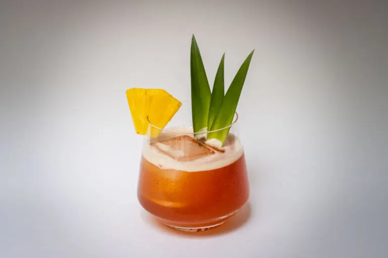 Jungle Bird Cocktail with Grey Background