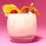 Pina Colada with Pink Background