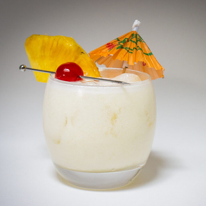 Pina Colada with White Background