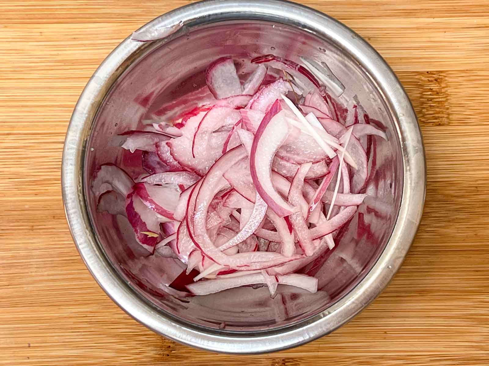 Pickled Onions in a Silver Bowl