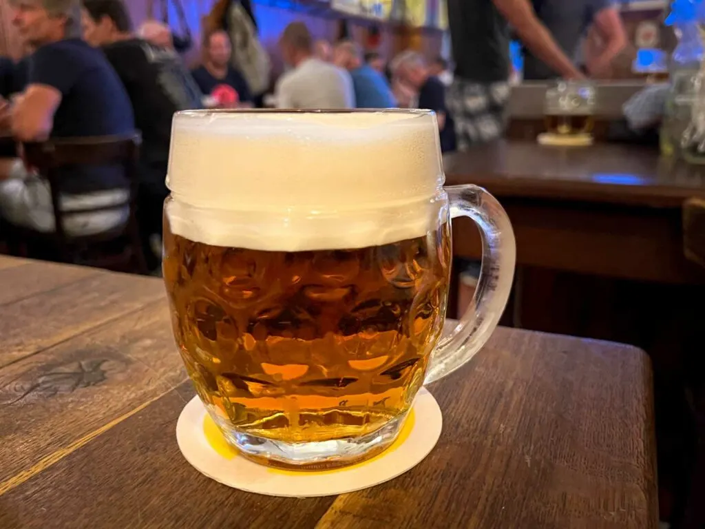 Pilsner Beer at U Zlateho Tygra in Prague