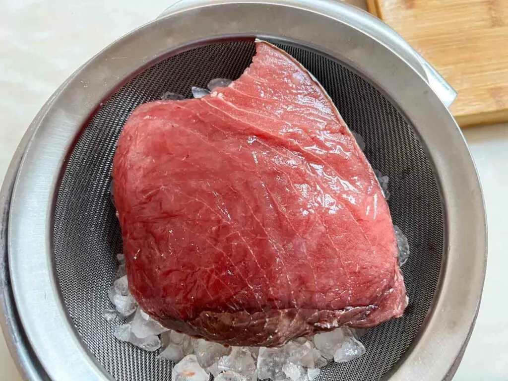 Raw Tuna Loin on Ice