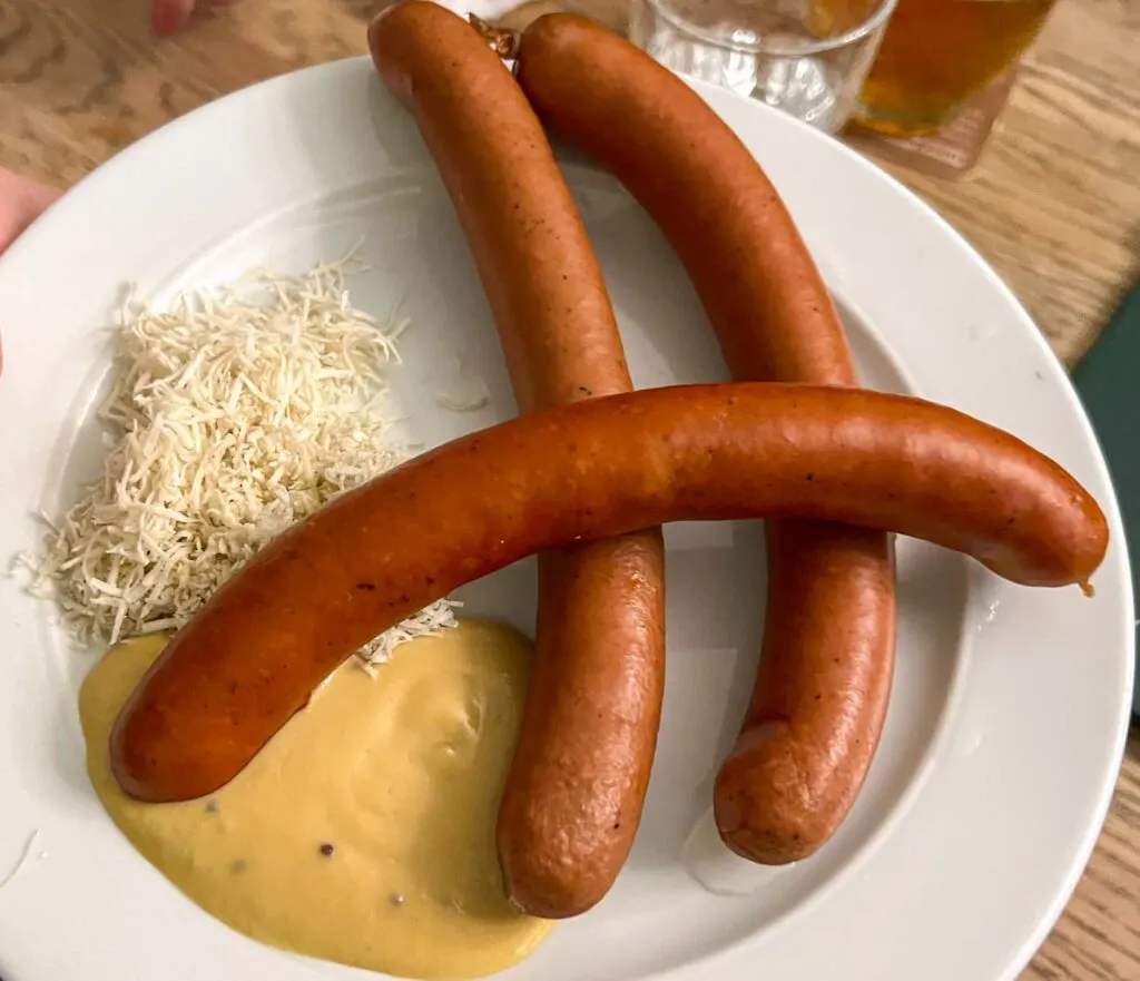 Sausage at Lokal in Prague