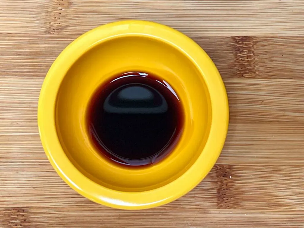 Soy Sauce in a Yellow Bowl