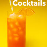 Pinterest image: photo of Garibaldi Cocktail with caption reading The Best Summer Cocktails