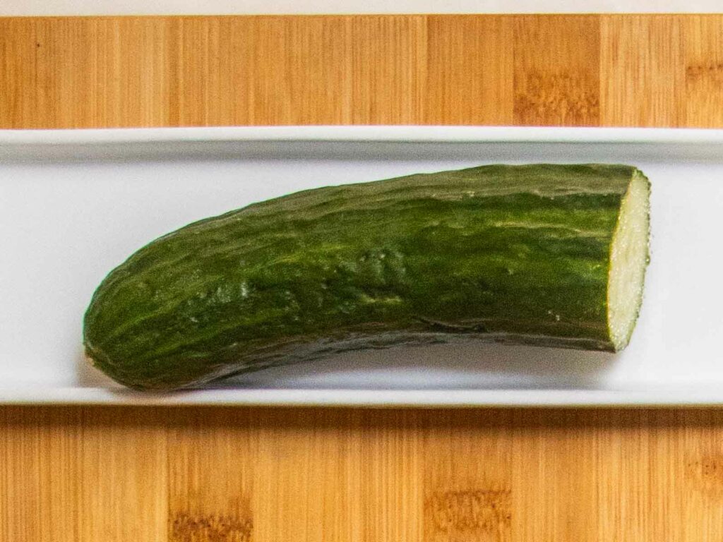Half an English cucumber