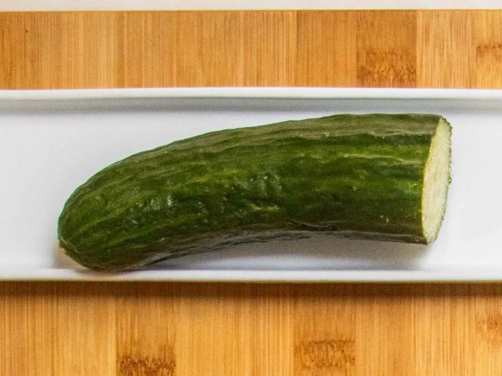 Half an English cucumber