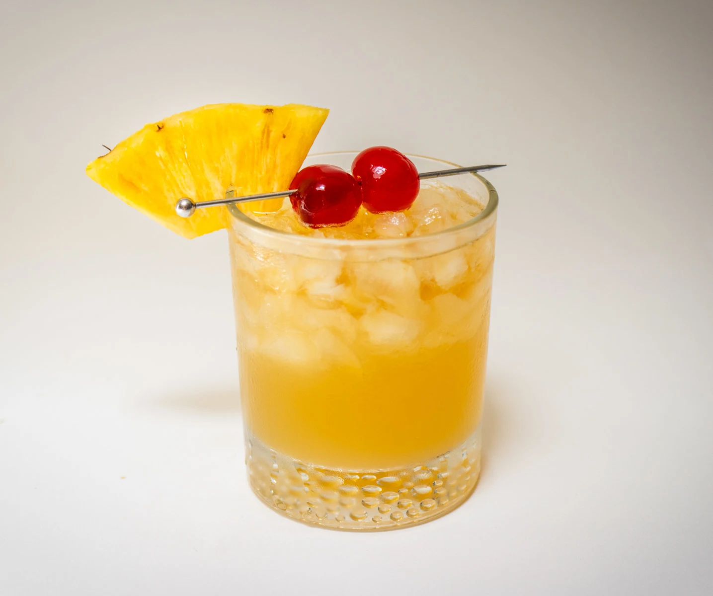 Mai Tai cocktail with a white background
