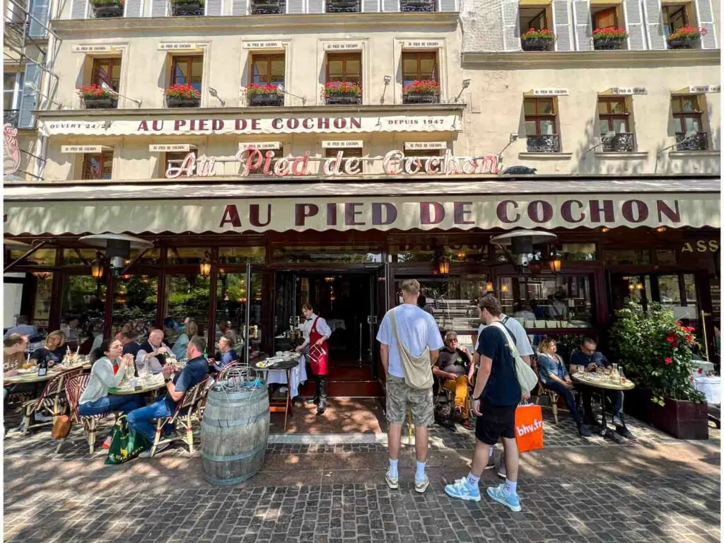 Au Pied de Cochon in Paris