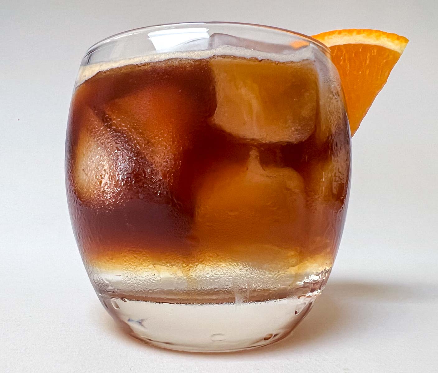 Espresso Tonic with White Background from Below