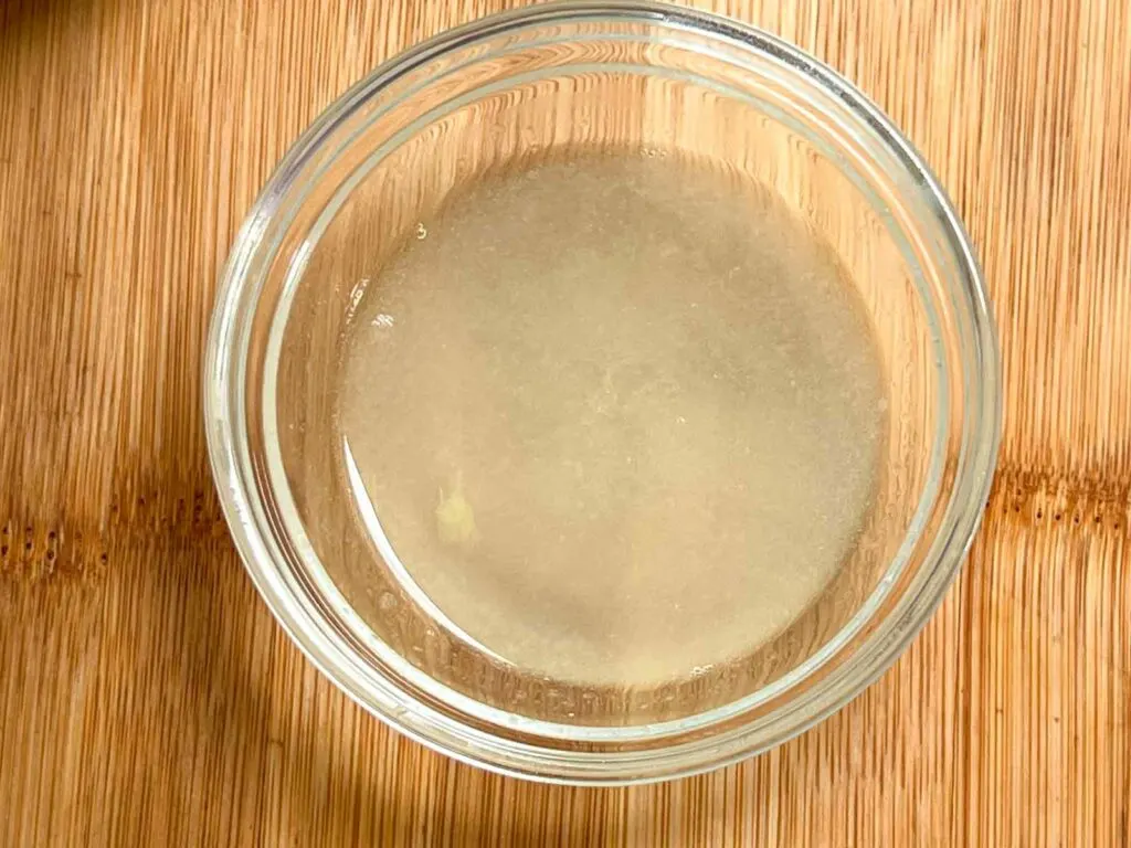 Lime Juice in a Glass Prep Bowl
