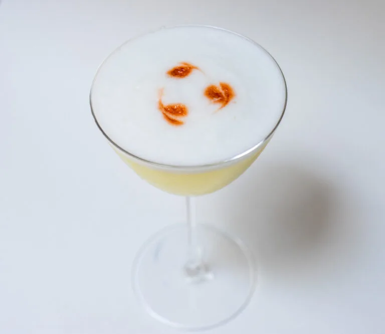 Pisco Sour from Above