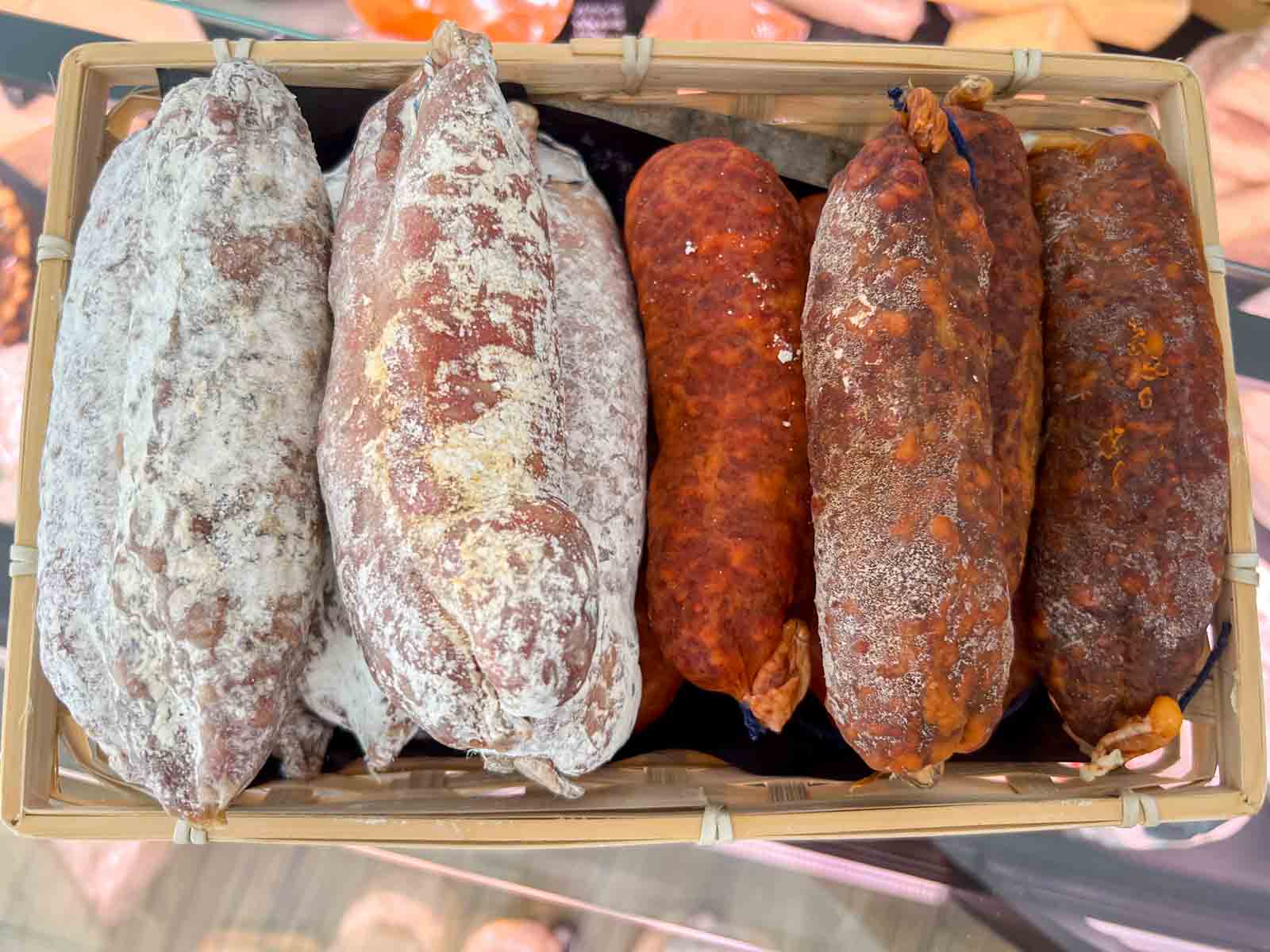 Saucissons at Fromagerie des Ramparts in Laon France