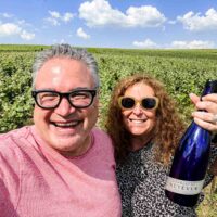 Selfie at Champagne Meteyer in Aisne