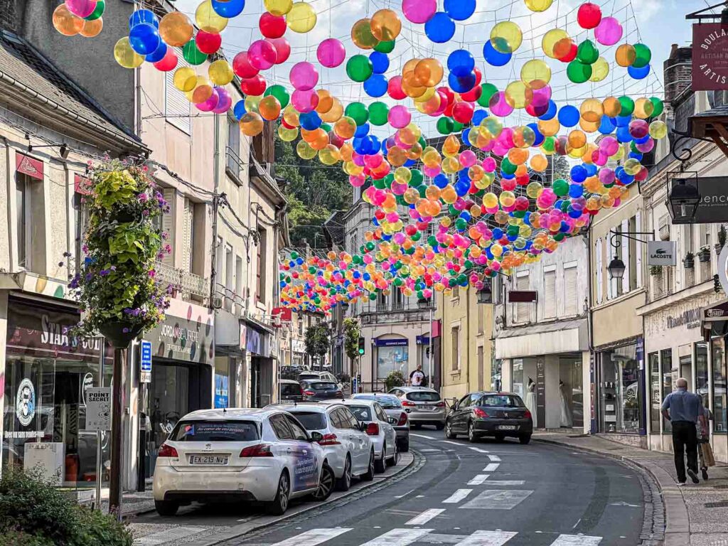 Street with Balloons in Laon