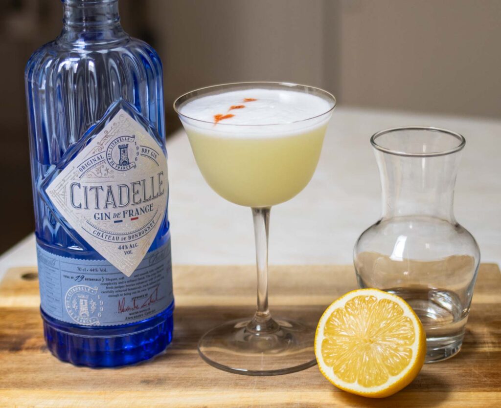 Crafted Gin Sour Cocktail