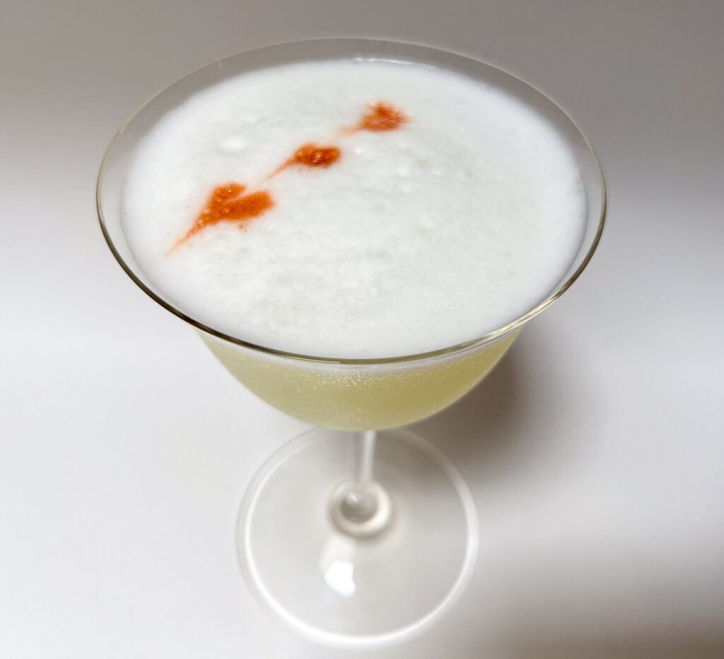 Gin Sour Cocktail Up Close