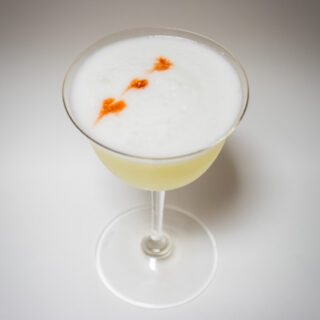 Gin Sour Cocktail from Above