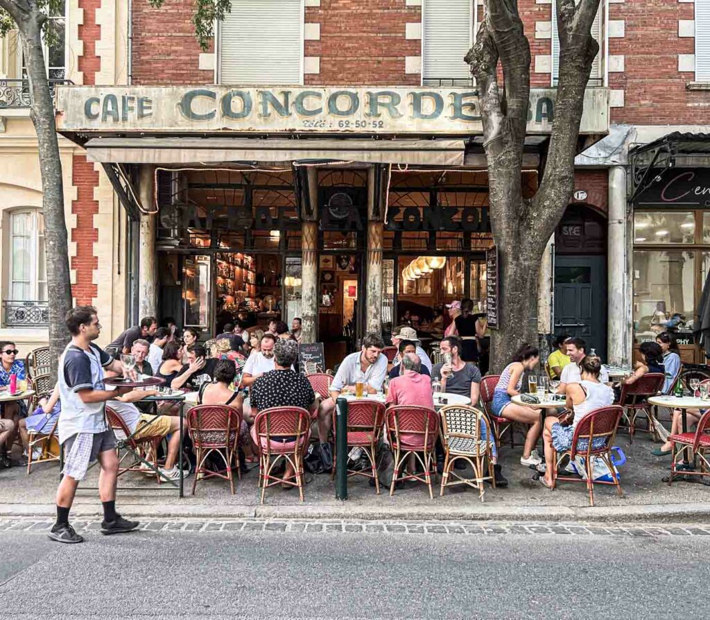 Outside Bar Concorde in Toulouse
