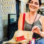 Pinterest image: photo of Rome Street Food Tour Guide with caption reading 