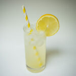 Tom Collins Cocktail with White Background