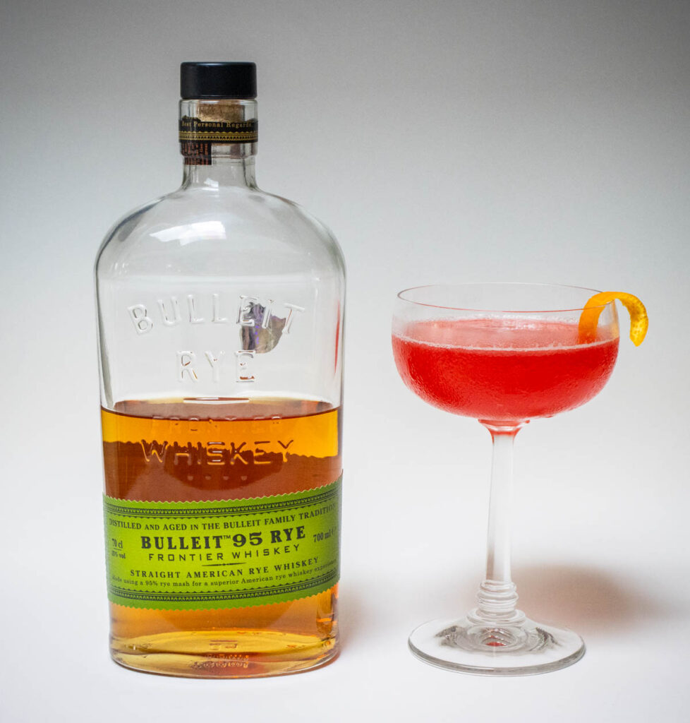 Ward 8 Cocktail and Rye Bottle