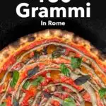 Pinterest image: photo of a pizza with caption reading 