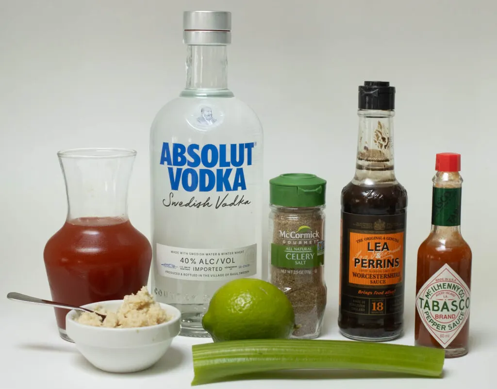 Bloody Caesar Cocktail Ingredients