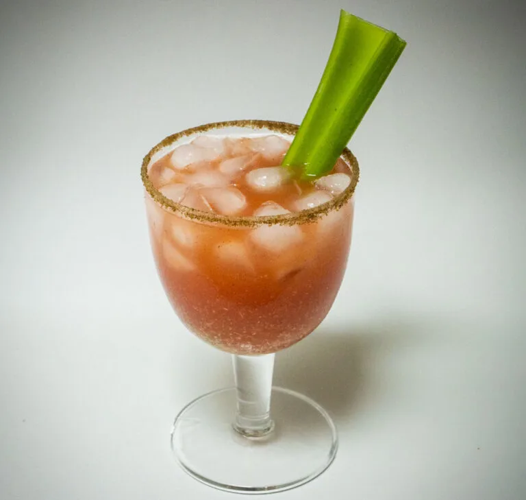 Bloody Caesar Cocktail from Above