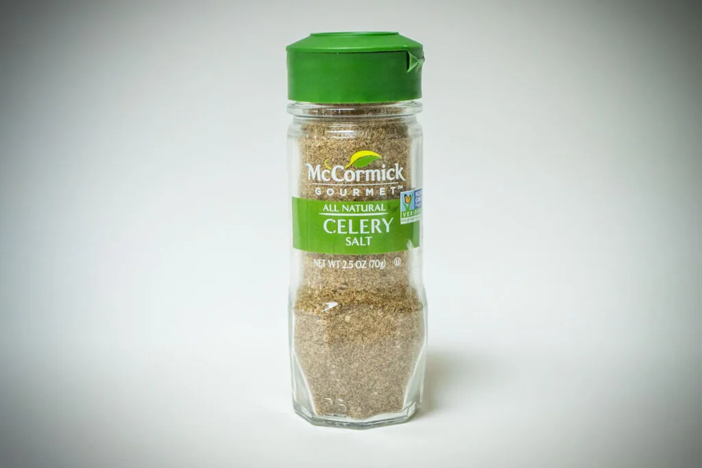 Celery Salt with a White Background