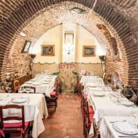 Arched Dining Room at Botin in Madrid