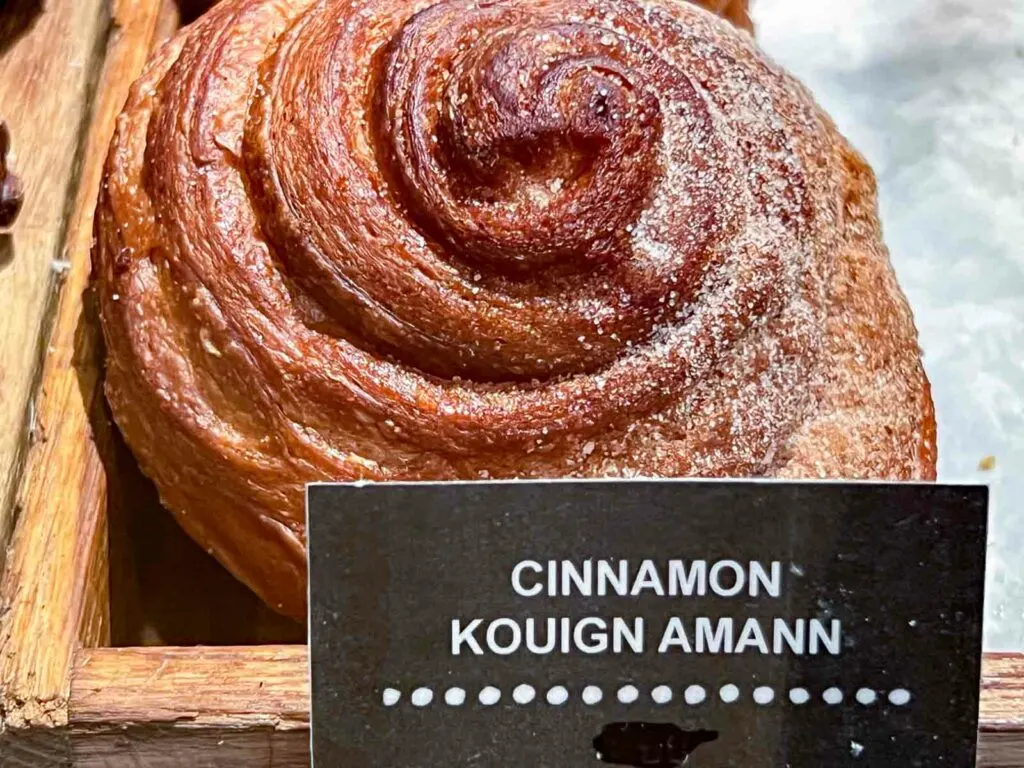 Cinnamon Kouign Amann at Cafe d Avignon in New York City
