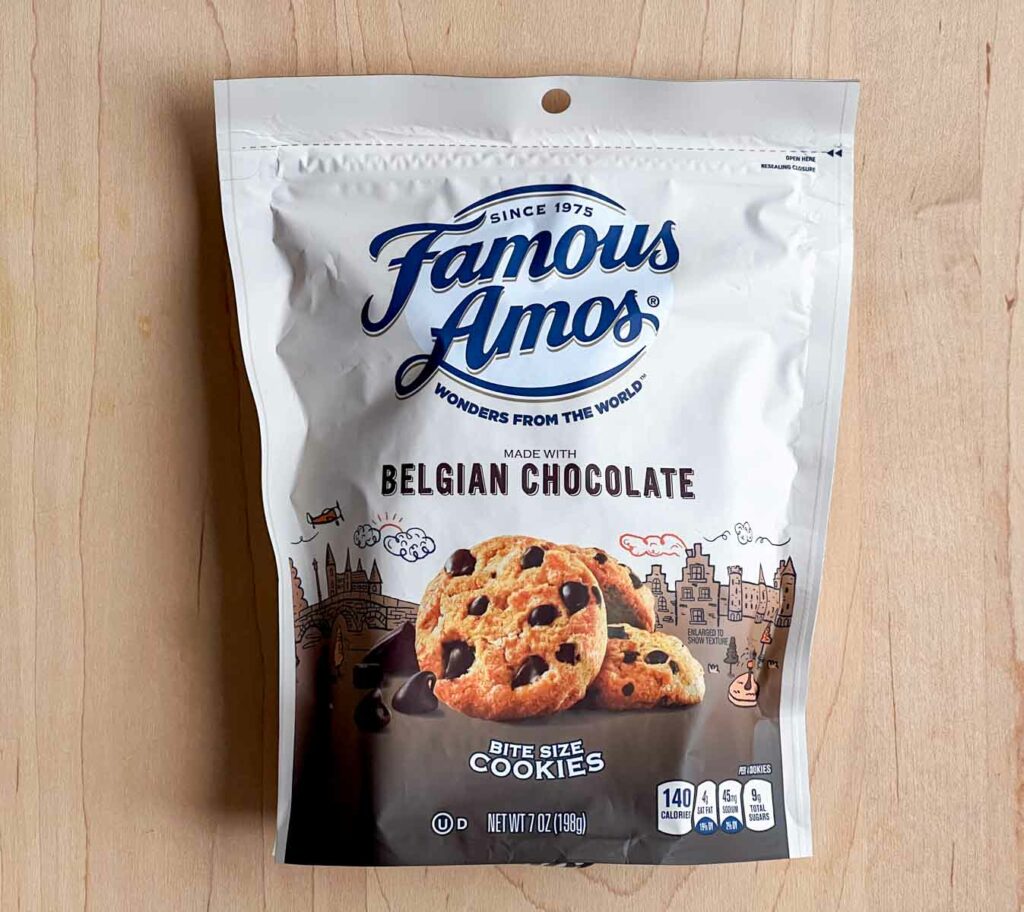 Famous Amos Cookie Package