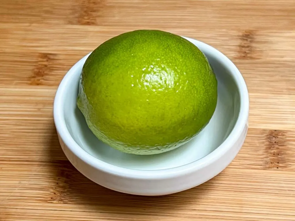 Lime in white Bowl