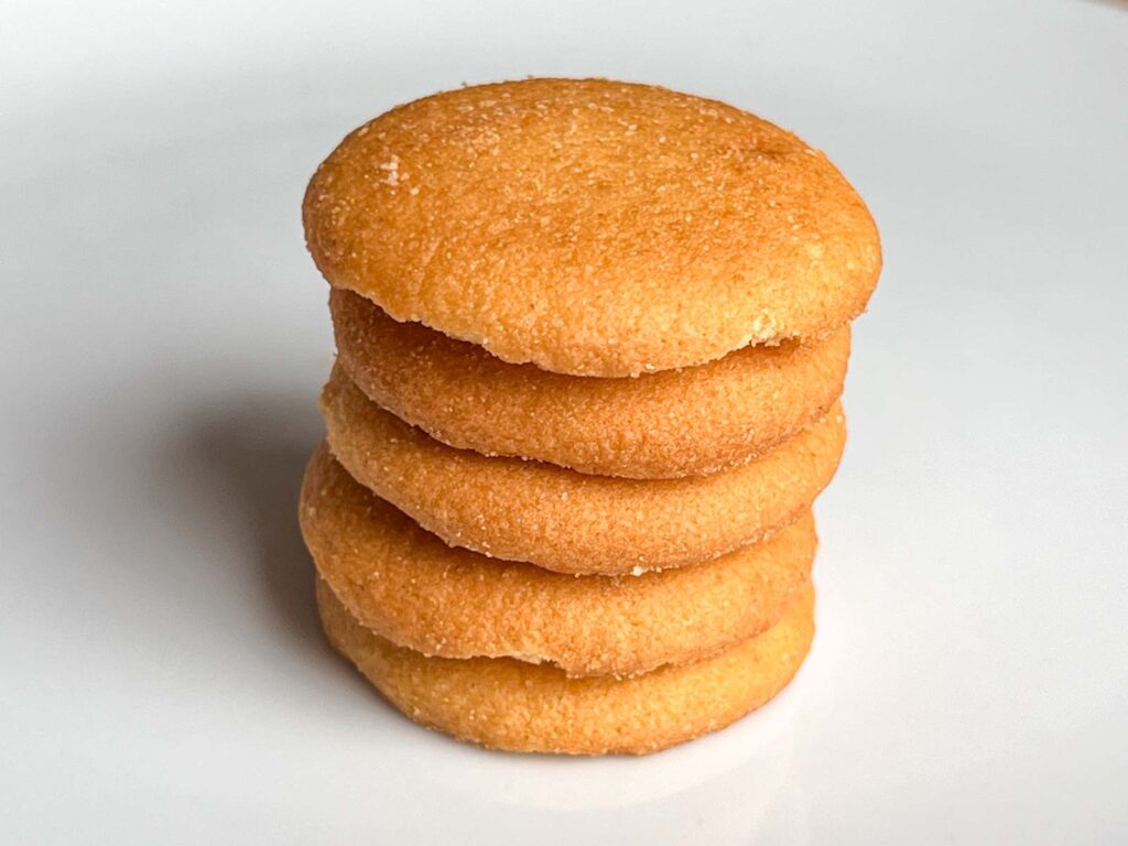 Nilla Wafer Cookies on White Plate