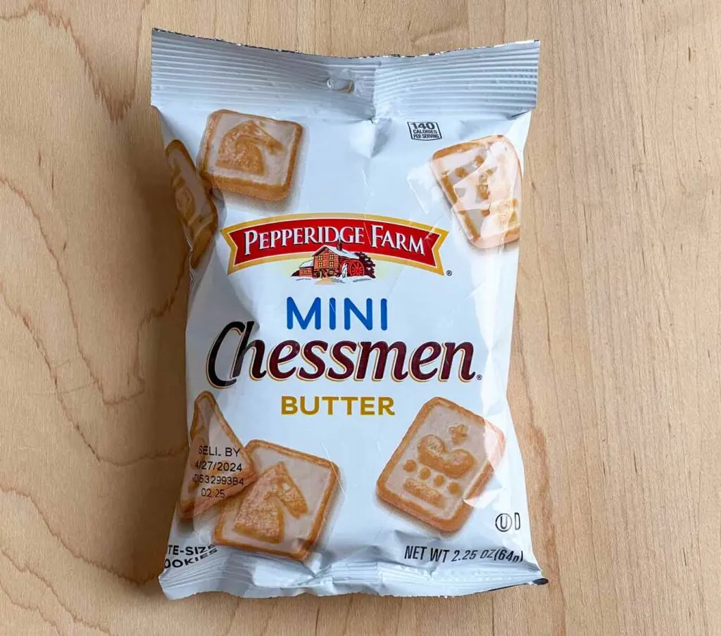 Pepperidge Farm Mini Chessmen Cookies Package