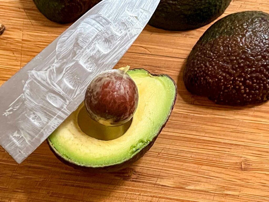 Removing a pit from guacamole