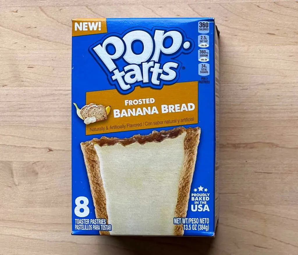 Frosted Banana Bread Pop Tarts Box